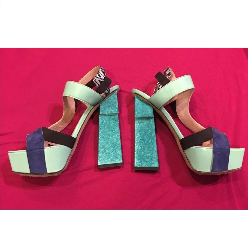 Designer Aperlai Platforms Sz 37 1/2